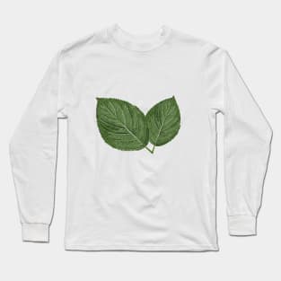 Two green leaves Long Sleeve T-Shirt
